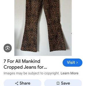 Leopard Print Cropped Pants
